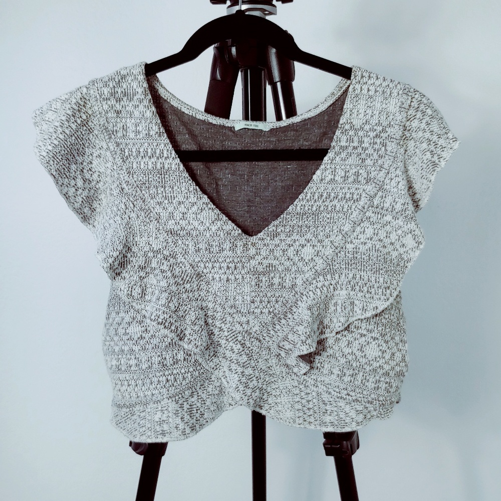Kimchi Blue ruffled crop top